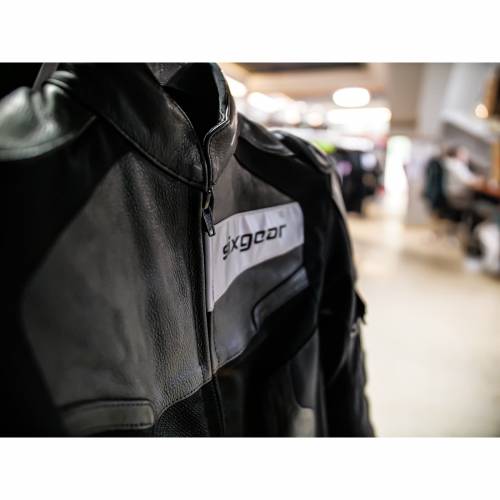 Geacă Moto Damă din Piele & Textil SIXGEAR ALISA · Negru 