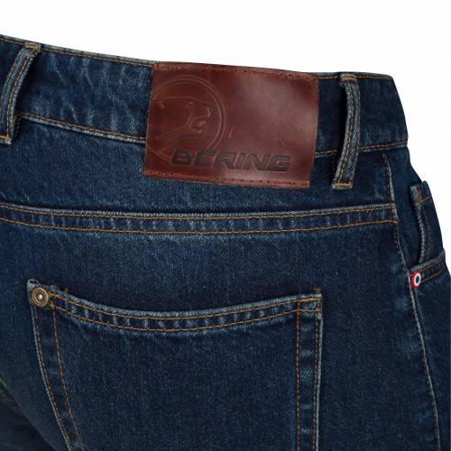 Blugi Moto din Denim 4D BERING GORANE Slim Fit · Albastru 