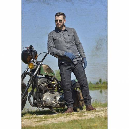 Blugi Moto cu Kevlar TRILOBITE PARADO Long · Negru 