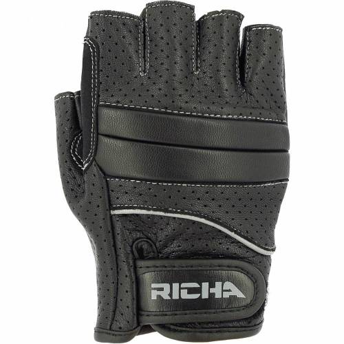 Mănuși Moto din Piele Perforată RICHA MITAINE · Negru 