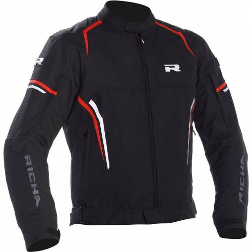 Geacă Moto din Textil RICHA GOTHAM 2 · Negru / Alb / Roșu