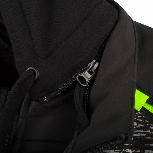 Geacă Moto din Textil BERING DRIFT CAMO · Negru / Verde 