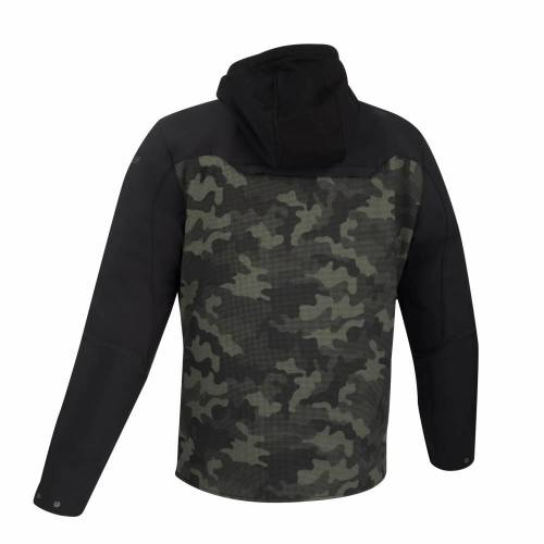 Geacă Moto din Textil BERING DRIFT CAMO · Negru / Verde 
