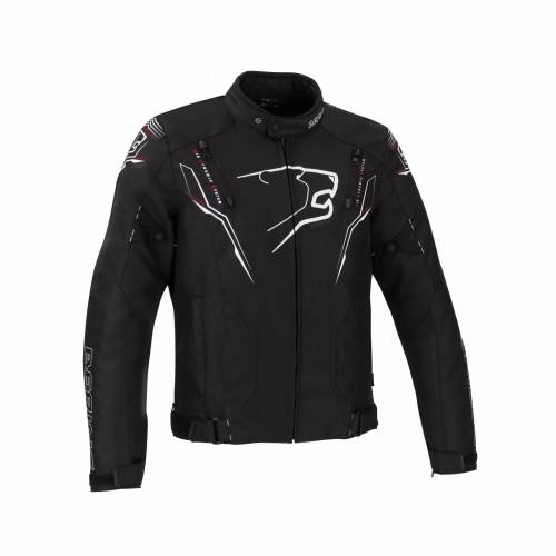 Geacă Moto din Textil BERING TIBERIUS · Negru / Alb 