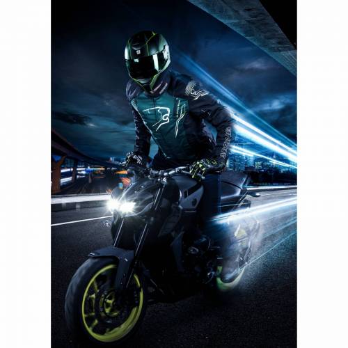 Geacă Moto din Textil BERING TIBERIUS · Negru / Alb 