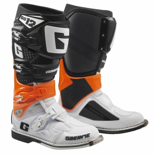 Cizme Enduro - Cross GAERNE SG12 · Portocaliu / Negru / Alb