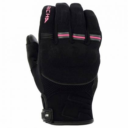 Mănuși Moto Damă de Vară din Textil RICHA SCOPE · Negru / Roz 