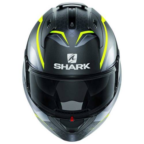 Cască Moto Modulară SHARK EVO ES YARI · Gri / Verde Fluo Mat 