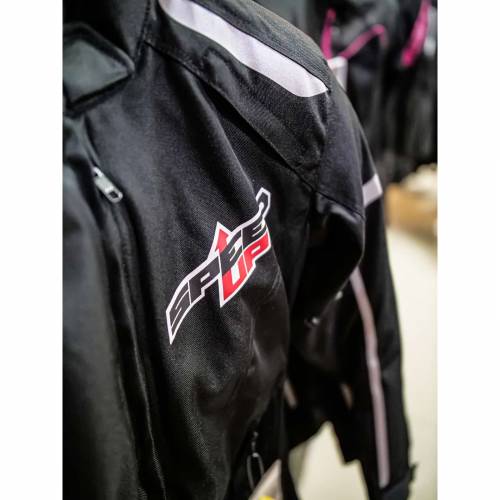 Geacă Moto Damă din Textil SPEED UP LARA · Negru 
